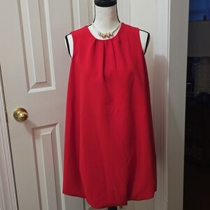 REWIND BRAND WOMEN'S JUNIOR SHORT RED LINED PUFFY SUMMER DRESS SIZE XL